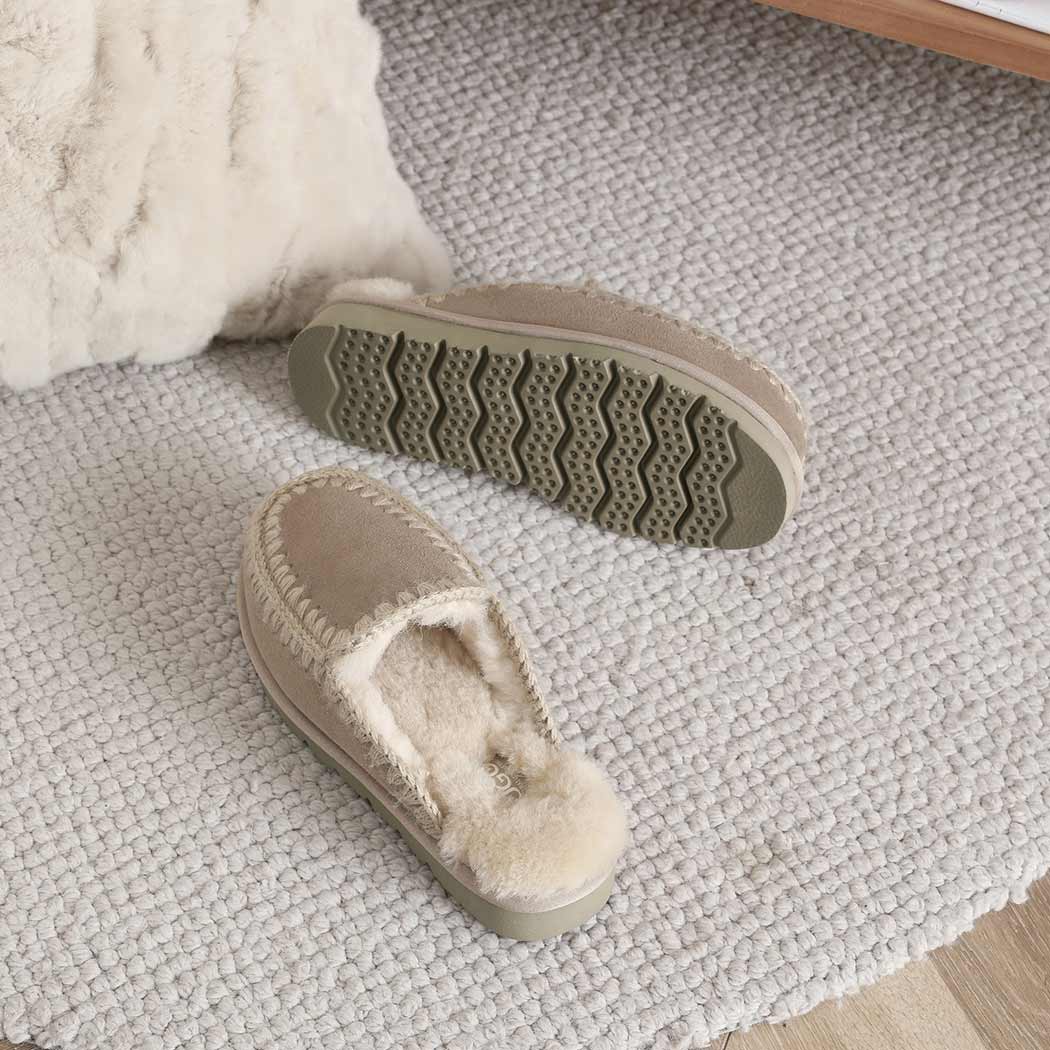 AUSTRALIAN SHEPHERD® UGG Slippers Women Sheepskin Wool Knitted Sophia AS 2072
