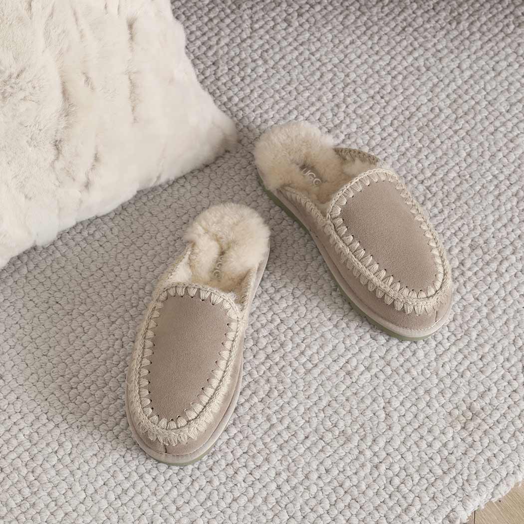 AUSTRALIAN SHEPHERD® UGG Slippers Women Sheepskin Wool Knitted Sophia AS 2072