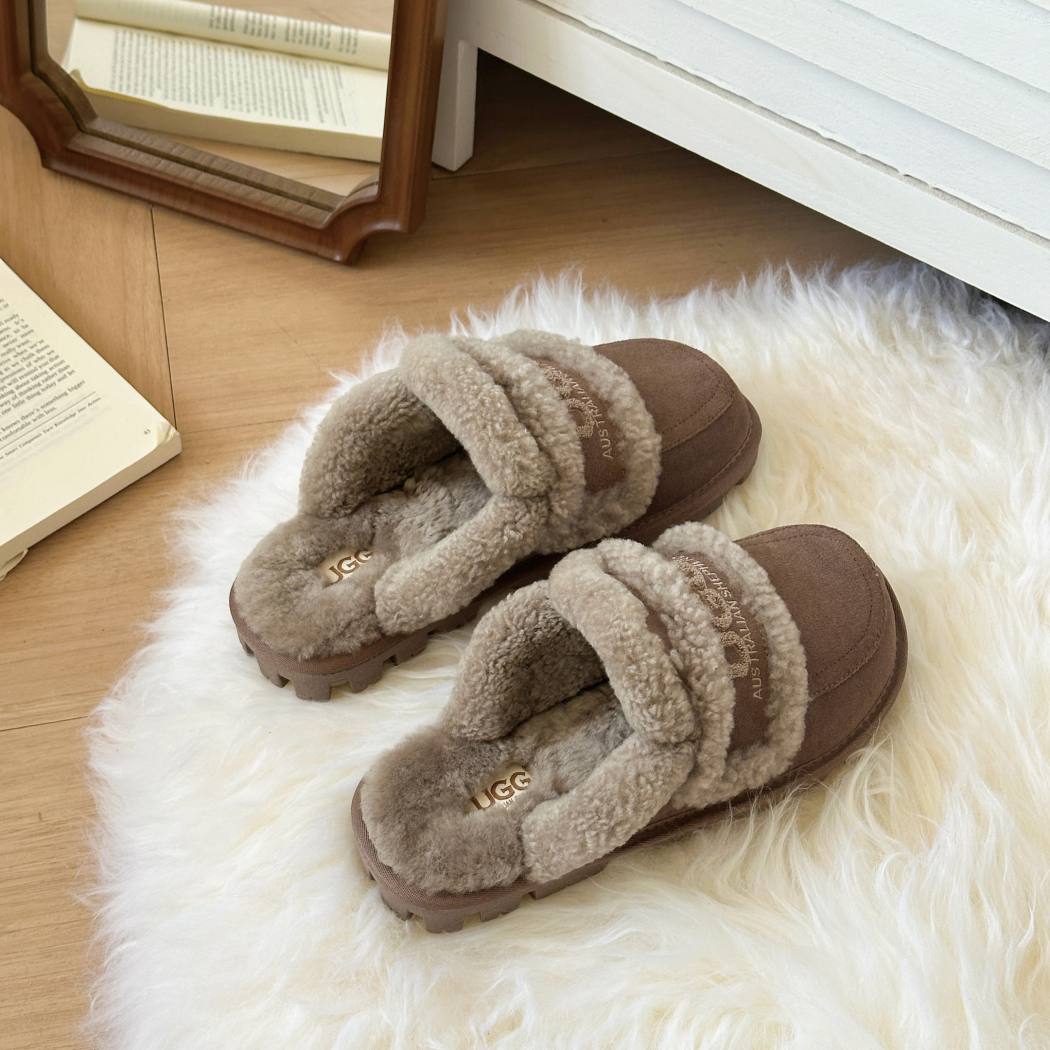 AUSTRALIAN SHEPHERD® UGG Slippers Women Sheepskin Shearling Lined Rilee AS 2089