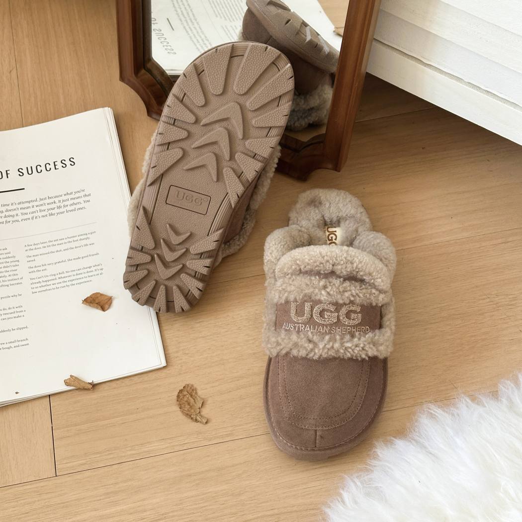 AUSTRALIAN SHEPHERD® UGG Slippers Women Sheepskin Shearling Lined Rilee AS 2089