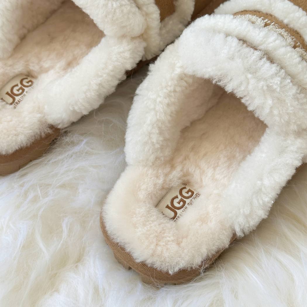 AUSTRALIAN SHEPHERD® UGG Slippers Women Sheepskin Shearling Lined Rilee AS 2089