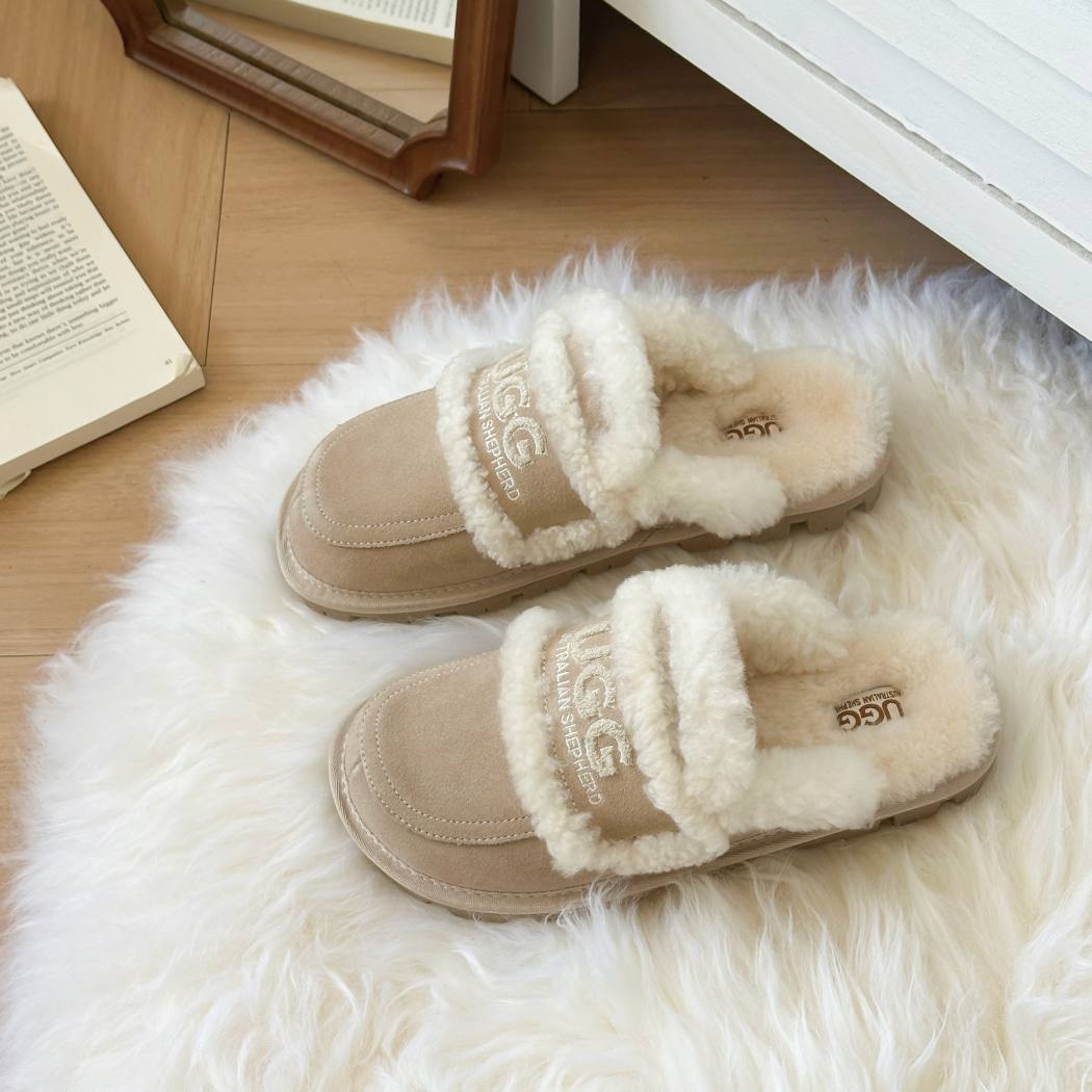 AUSTRALIAN SHEPHERD® UGG Slippers Women Sheepskin Shearling Lined Rilee AS 2089