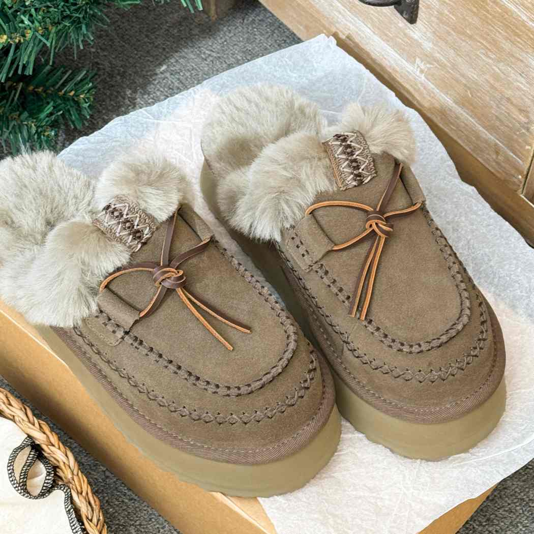 AUSTRALIAN SHEPHERD® UGG Slippers Women Sheepskin Wool Platform Sammy AS 2094