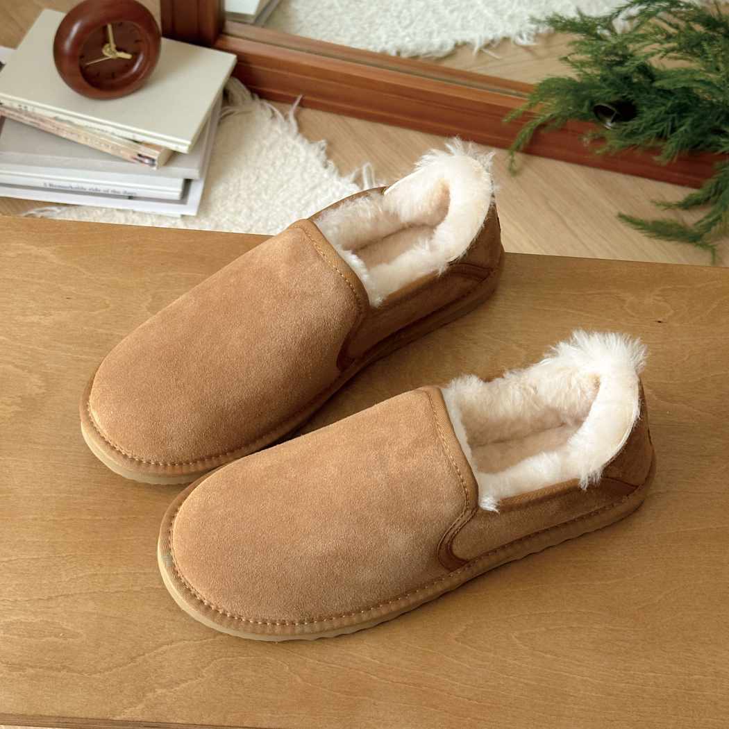 Australian Shepherd® Men's Sheepskin Wool Barn Slippers  AS 2098