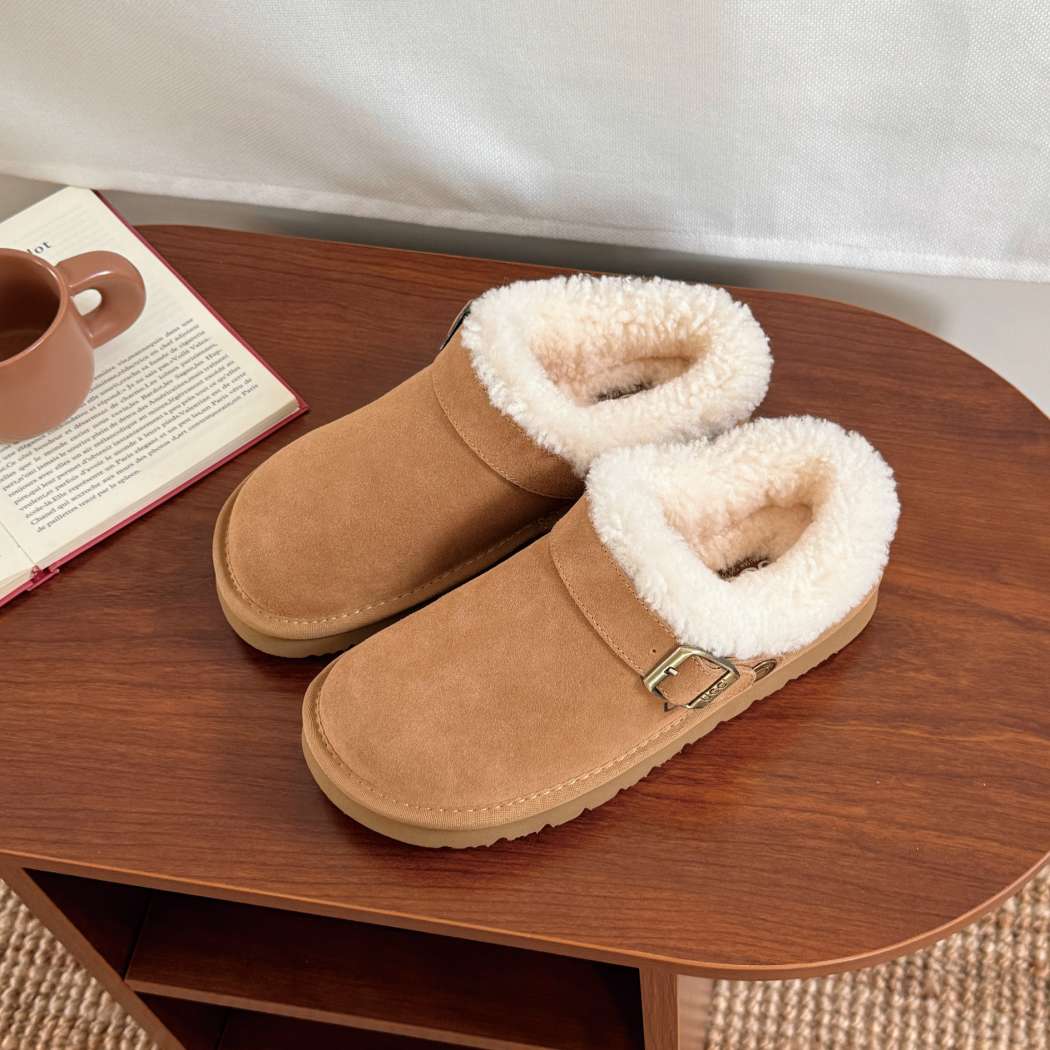 AUSTRALIAN SHEPHERD® UGG Slippers Sheepskin Wool Adjustable Strap Ankle AS 2112