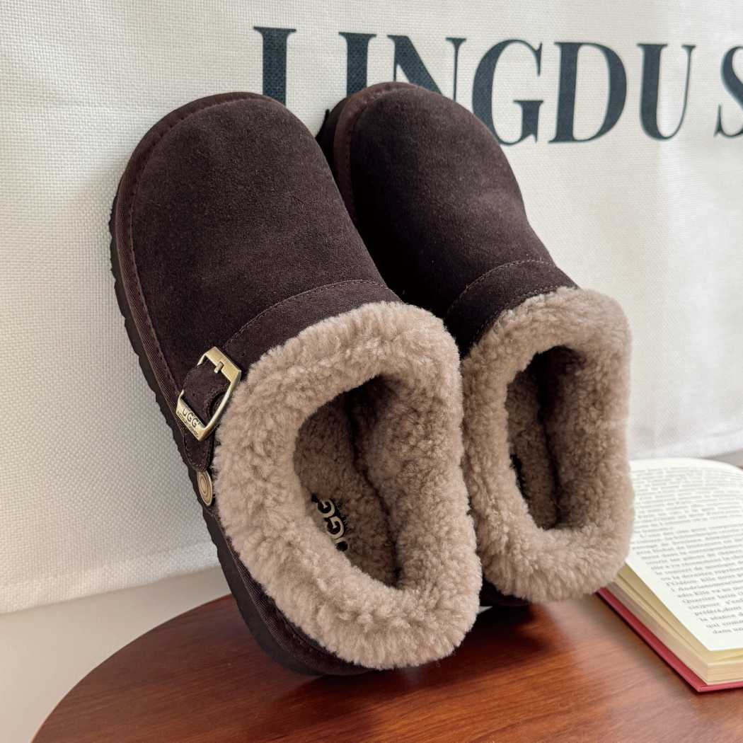 AUSTRALIAN SHEPHERD® UGG Slippers Sheepskin Wool Adjustable Strap Ankle AS 2112