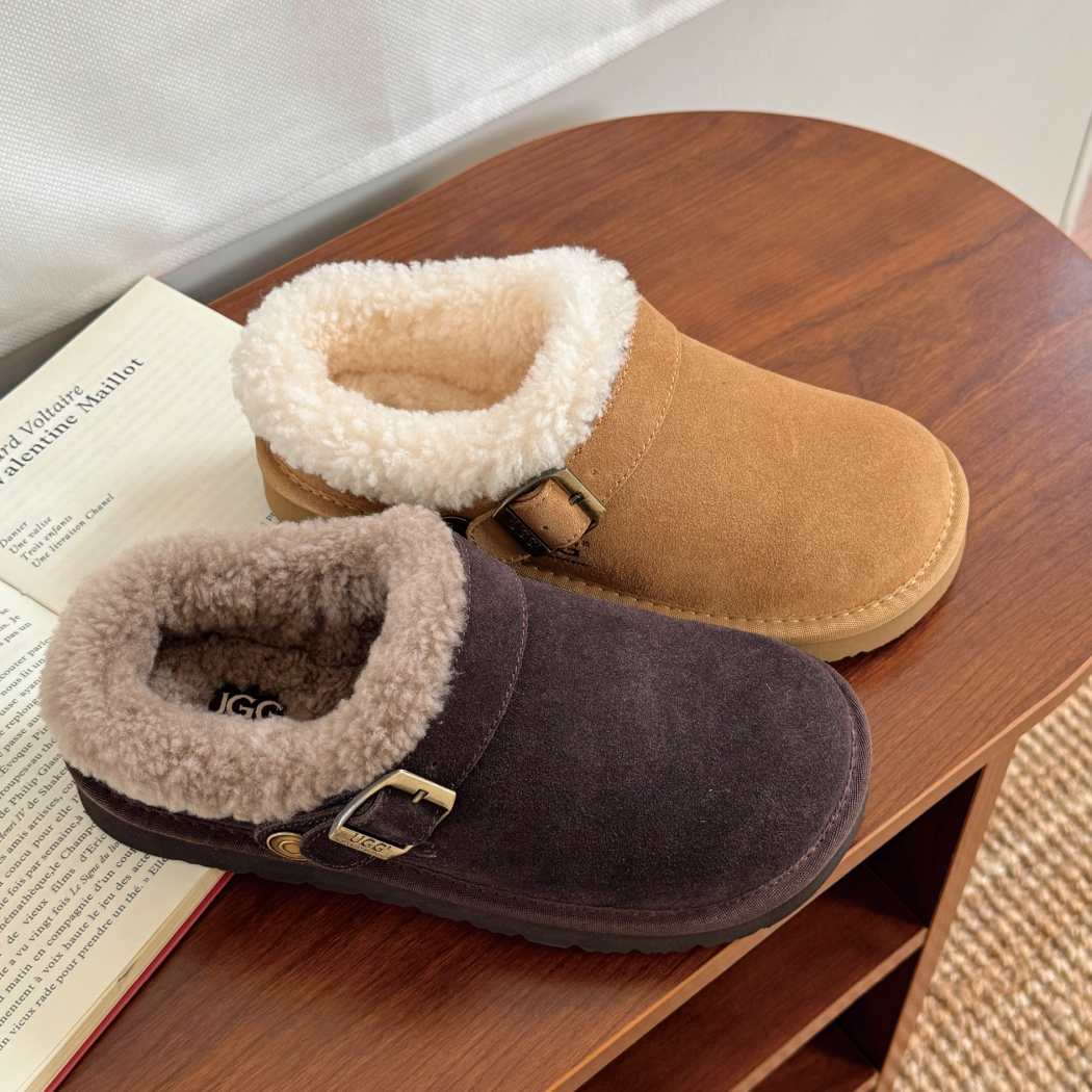 AUSTRALIAN SHEPHERD® UGG Slippers Sheepskin Wool Adjustable Strap Ankle AS 2112