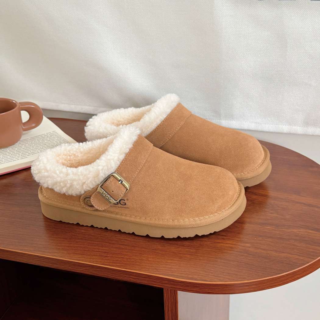 AUSTRALIAN SHEPHERD® UGG Slippers Sheepskin Wool Adjustable Strap Ankle AS 2112