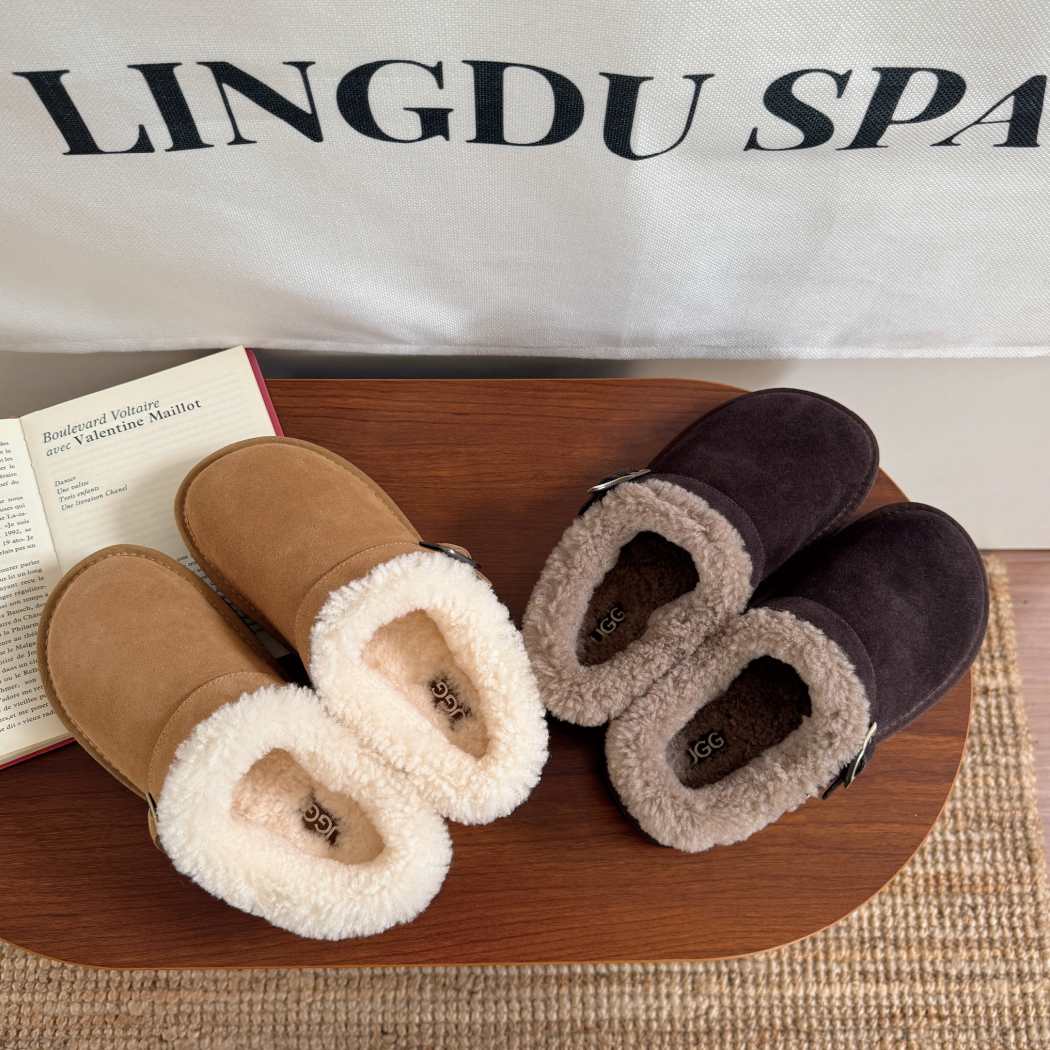 AUSTRALIAN SHEPHERD® UGG Slippers Sheepskin Wool Adjustable Strap Ankle AS 2112