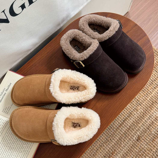 AUSTRALIAN SHEPHERD® UGG Slippers Sheepskin Wool Adjustable Strap Ankle AS 2112