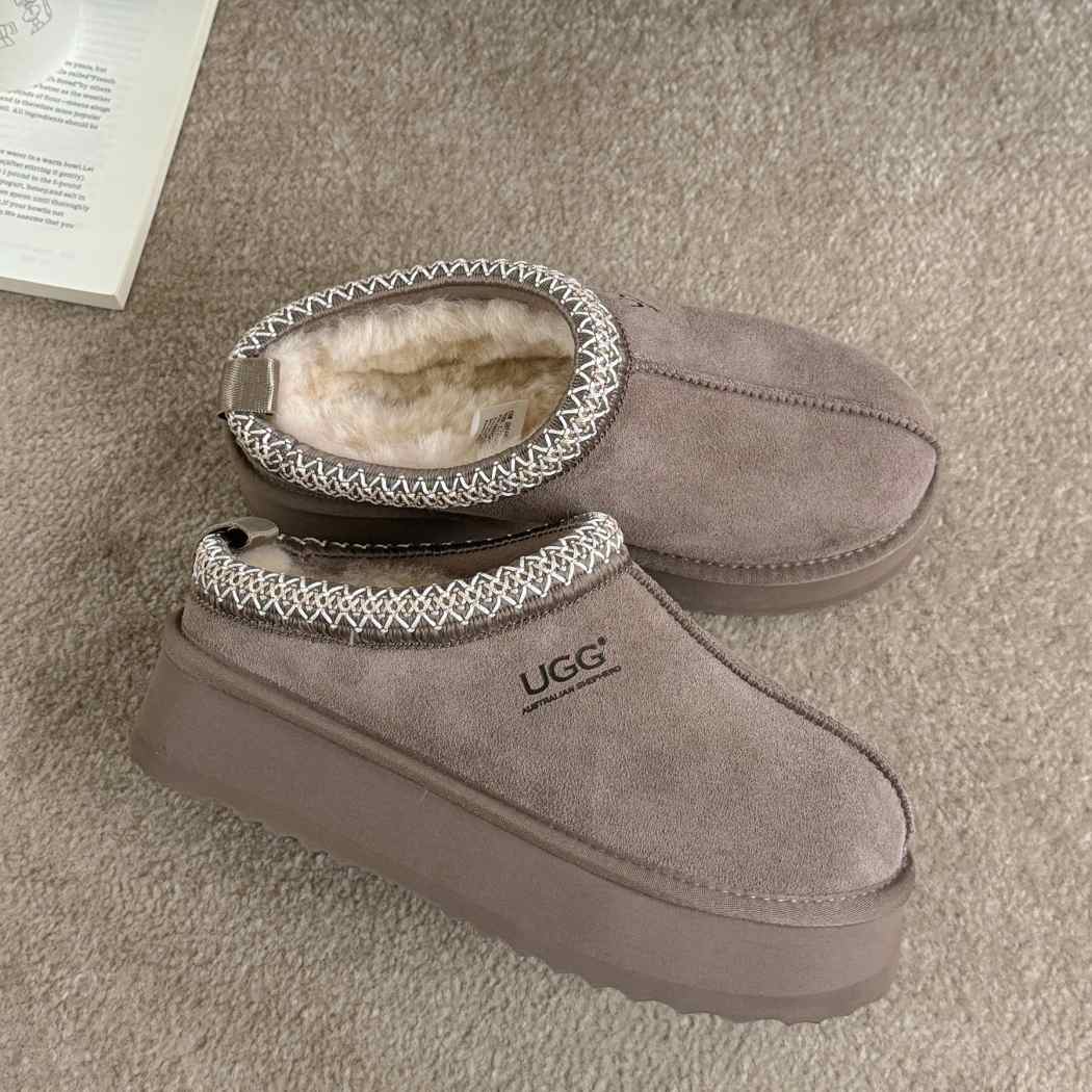 AUSTRALIAN SHEPHERD® UGG Slippers Sheepskin Wool Ankle Platform Tazzy Tay AS 2114