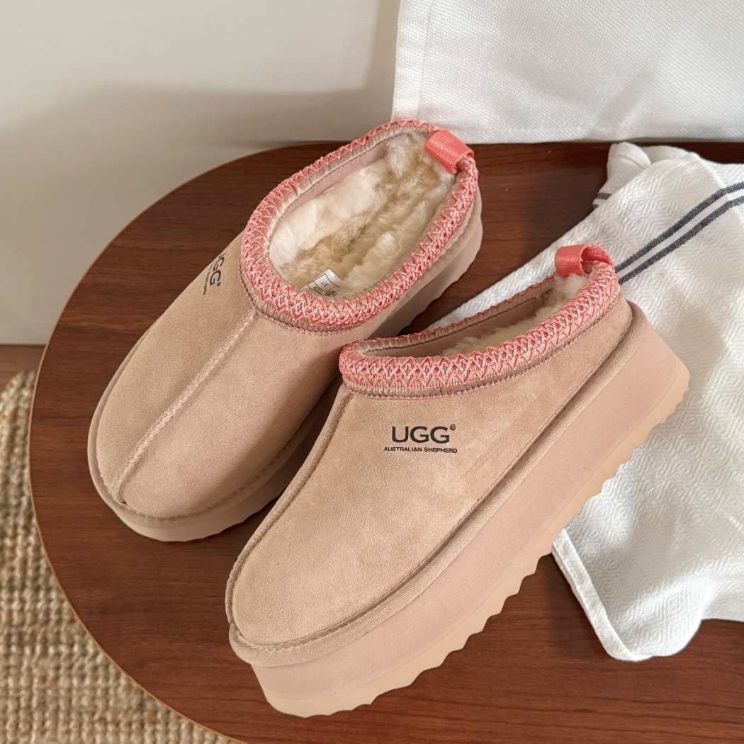 AUSTRALIAN SHEPHERD® UGG Slippers Sheepskin Wool Ankle Platform Tazzy Tay AS 2114