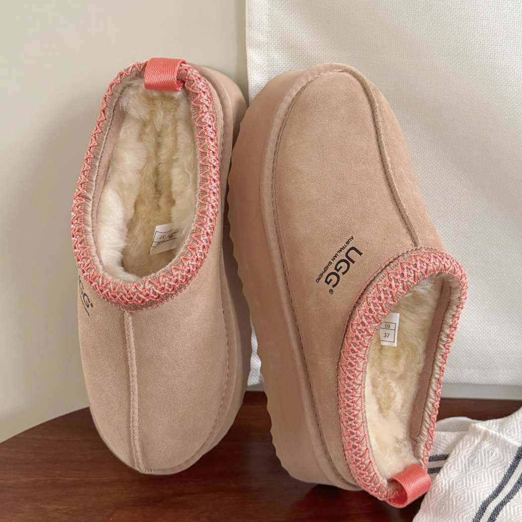 AUSTRALIAN SHEPHERD® UGG Slippers Sheepskin Wool Ankle Platform Tazzy Tay AS 2114
