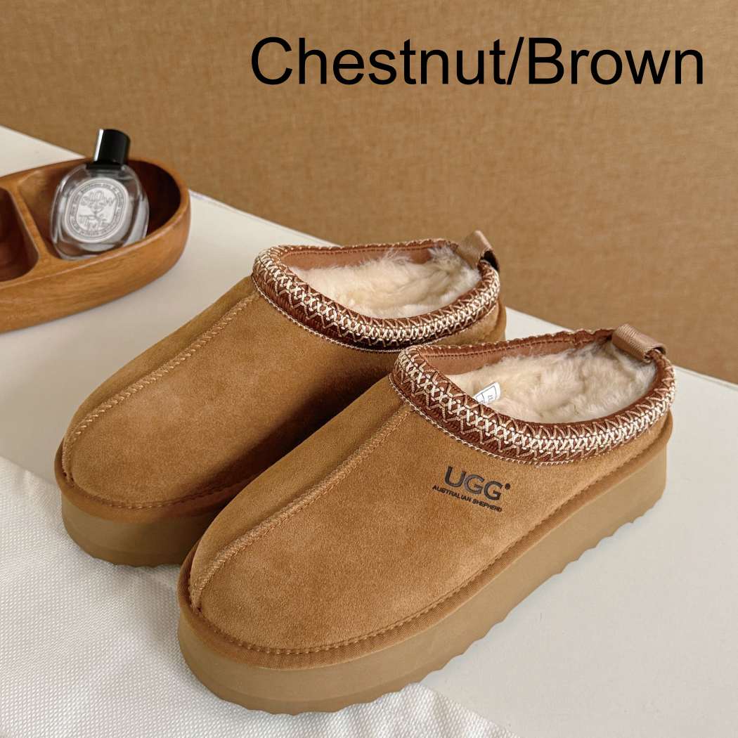 AUSTRALIAN SHEPHERD® UGG Slippers Sheepskin Wool Ankle Platform Tazzy Tay AS 2114