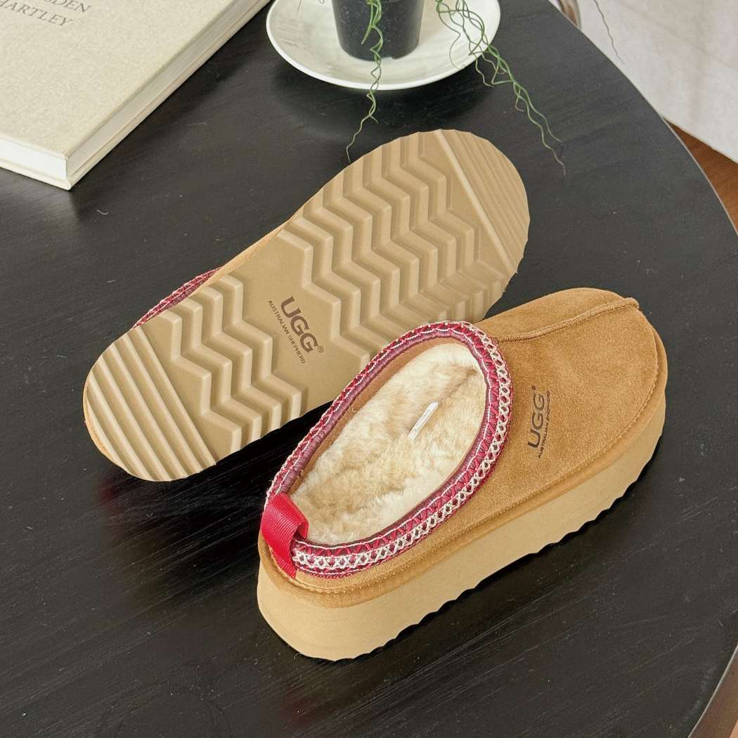 AUSTRALIAN SHEPHERD® UGG Slippers Sheepskin Wool Ankle Platform Tazzy Tay AS 2114