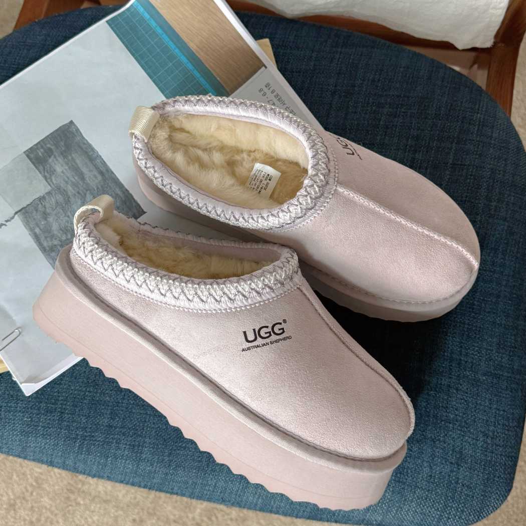AUSTRALIAN SHEPHERD® UGG Slippers Sheepskin Wool Ankle Platform Tazzy Tay AS 2114