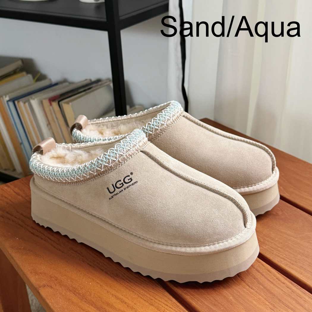 AUSTRALIAN SHEPHERD® UGG Slippers Sheepskin Wool Ankle Platform Tazzy Tay AS 2114