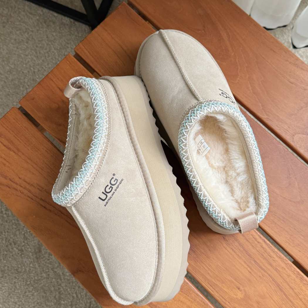 AUSTRALIAN SHEPHERD® UGG Slippers Sheepskin Wool Ankle Platform Tazzy Tay AS 2114