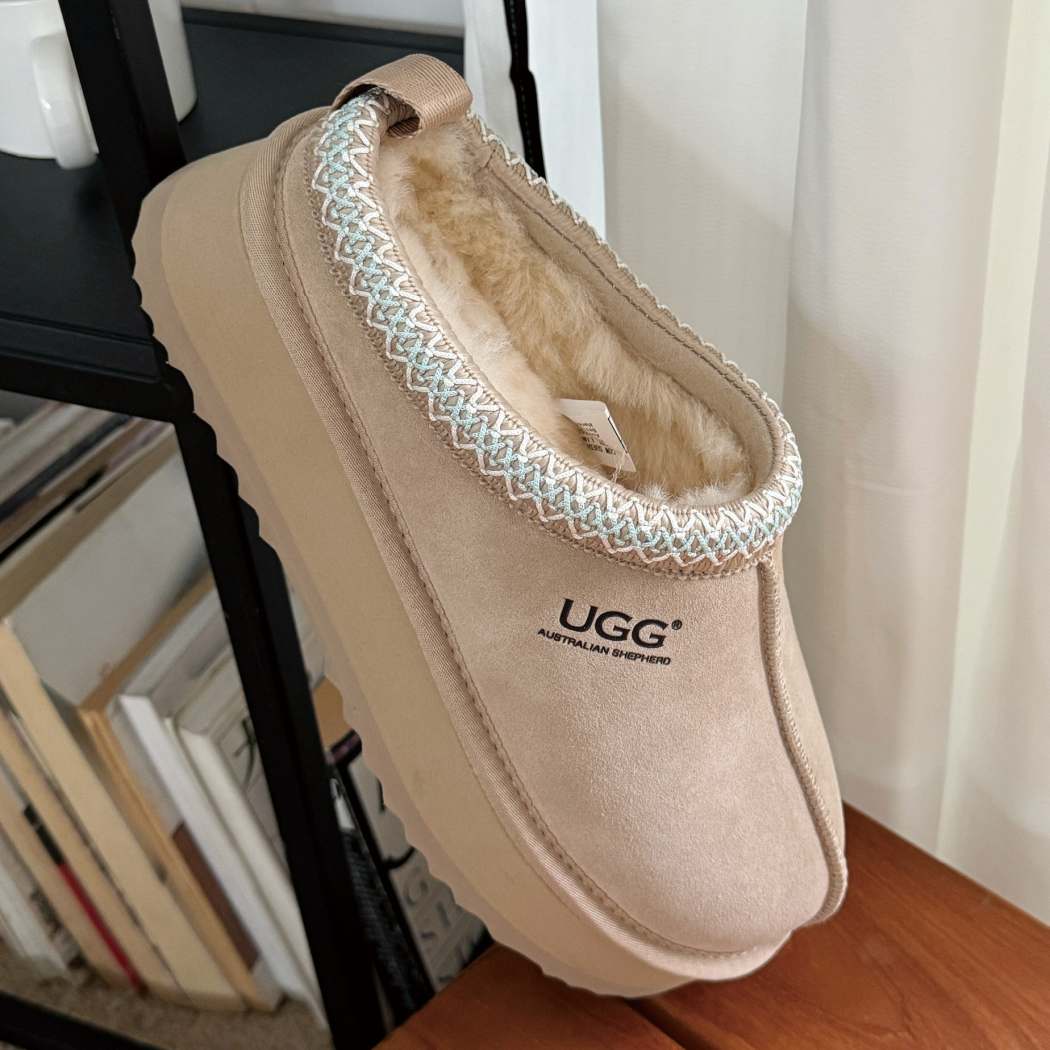 AUSTRALIAN SHEPHERD® UGG Slippers Sheepskin Wool Ankle Platform Tazzy Tay AS 2114