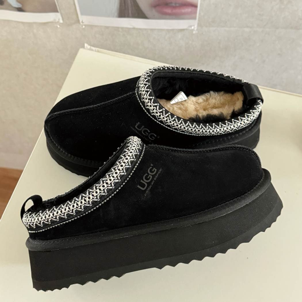 AUSTRALIAN SHEPHERD® UGG Slippers Sheepskin Wool Ankle Platform Tazzy Tay AS 2114