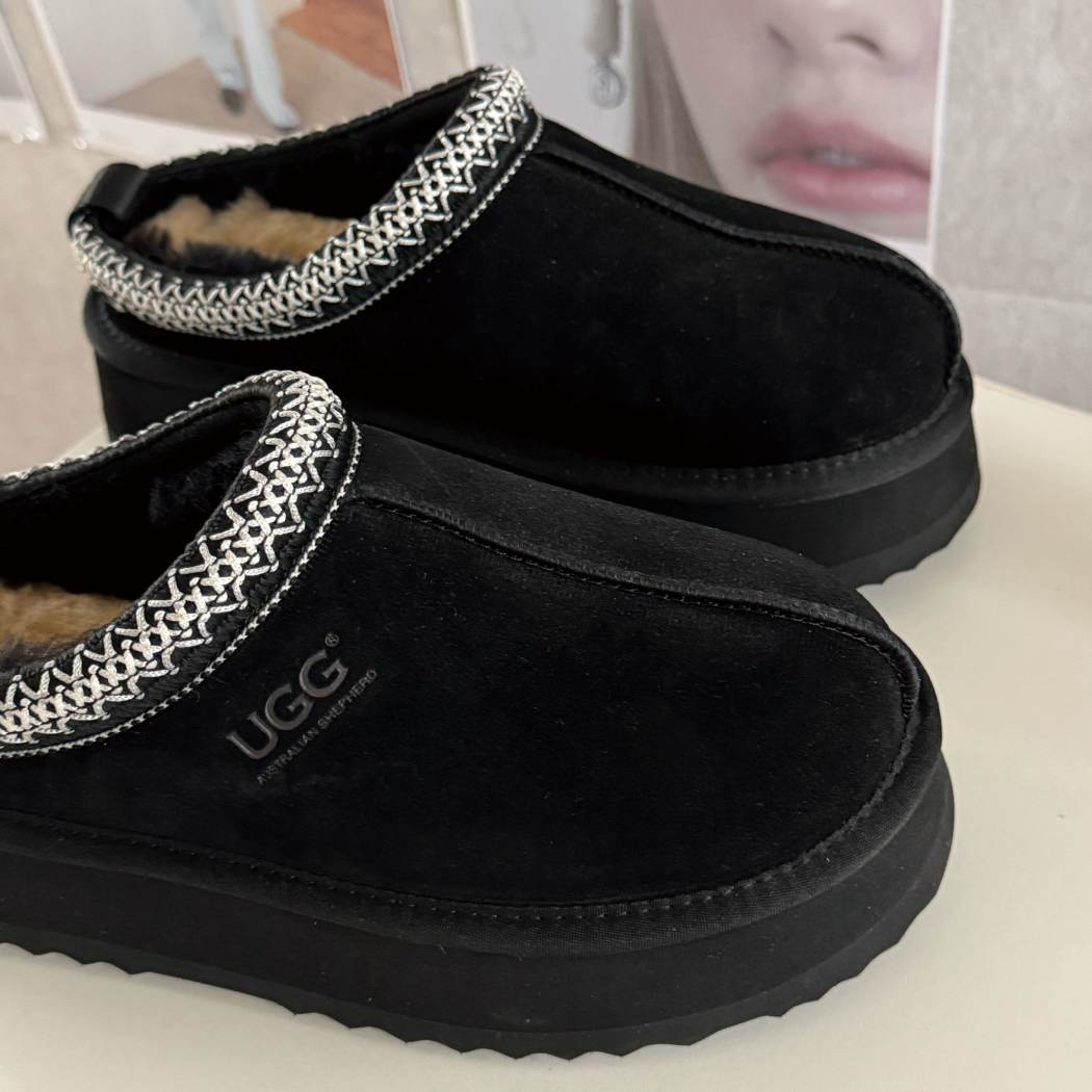 AUSTRALIAN SHEPHERD® UGG Slippers Sheepskin Wool Ankle Platform Tazzy Tay AS 2114