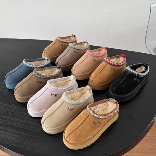 AUSTRALIAN SHEPHERD® UGG Slippers Sheepskin Wool Ankle Platform Tazzy Tay AS 2114