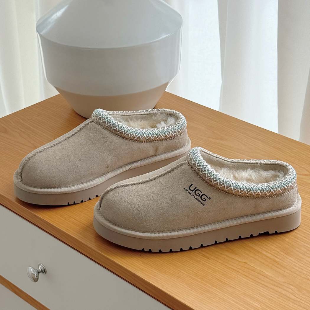 AUSTRALIAN SHEPHERD® UGG Tazzy Tay Sheepskin Wool Ankle Slippers AS 2115