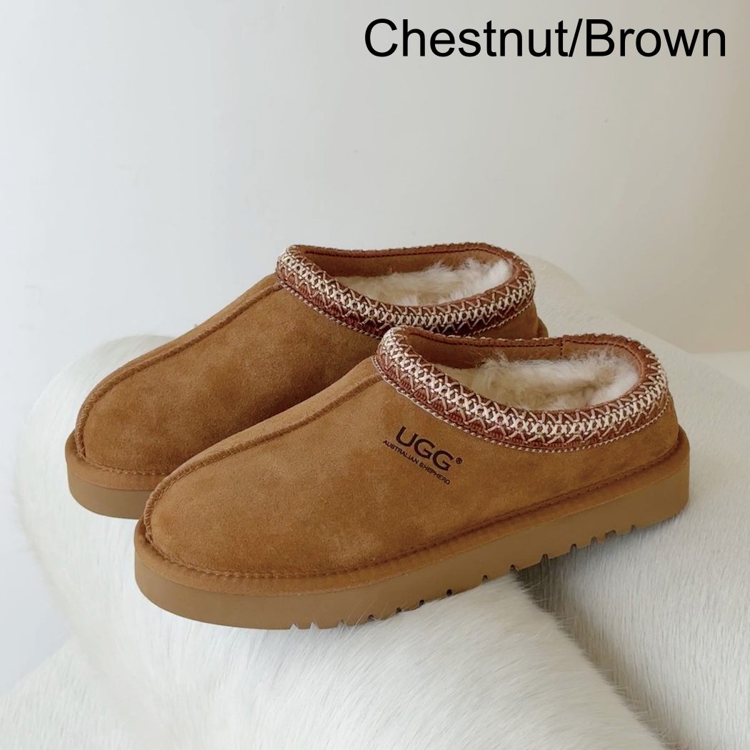 AUSTRALIAN SHEPHERD® UGG Tazzy Tay Sheepskin Wool Ankle Slippers AS 2115