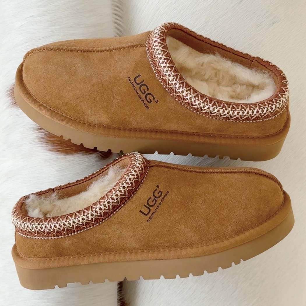 AUSTRALIAN SHEPHERD® UGG Tazzy Tay Sheepskin Wool Ankle Slippers AS 2115