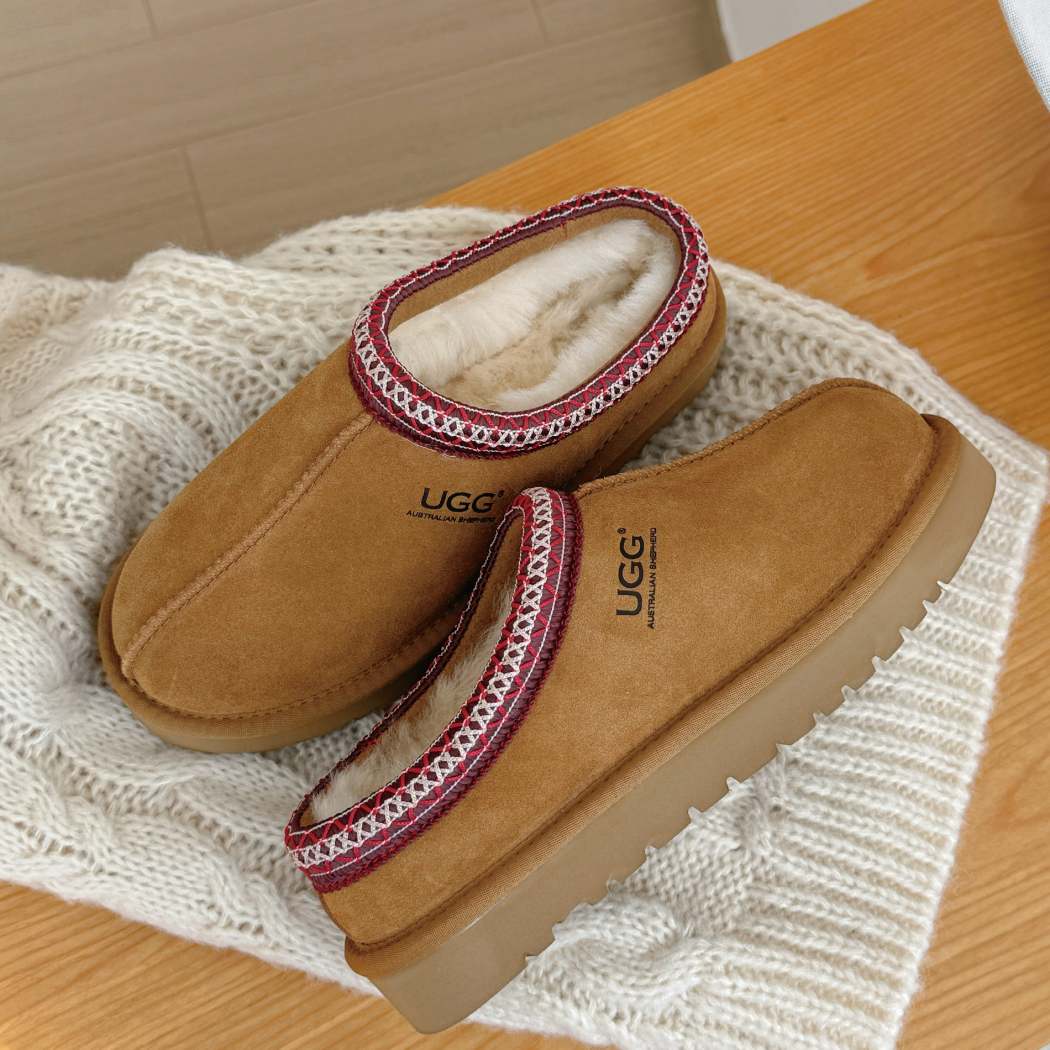 AUSTRALIAN SHEPHERD® UGG Tazzy Tay Sheepskin Wool Ankle Slippers AS 2115