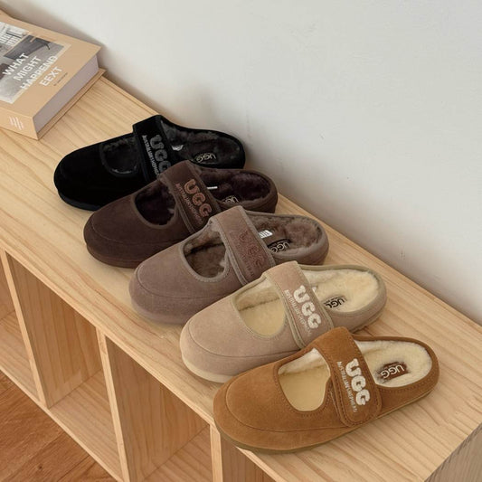 AUSTRALIAN SHEPHERD® Velly Mary Jane Sheepskin Slippers AS 2116