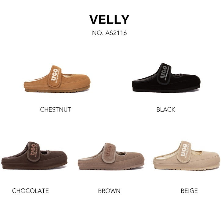 AUSTRALIAN SHEPHERD® Velly Mary Jane Sheepskin Slippers AS 2116