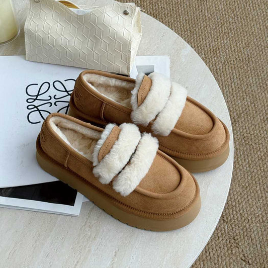 AUSTRALIAN SHEPHERD® UGG Platform Slippers Women’s Loafer AS 2142