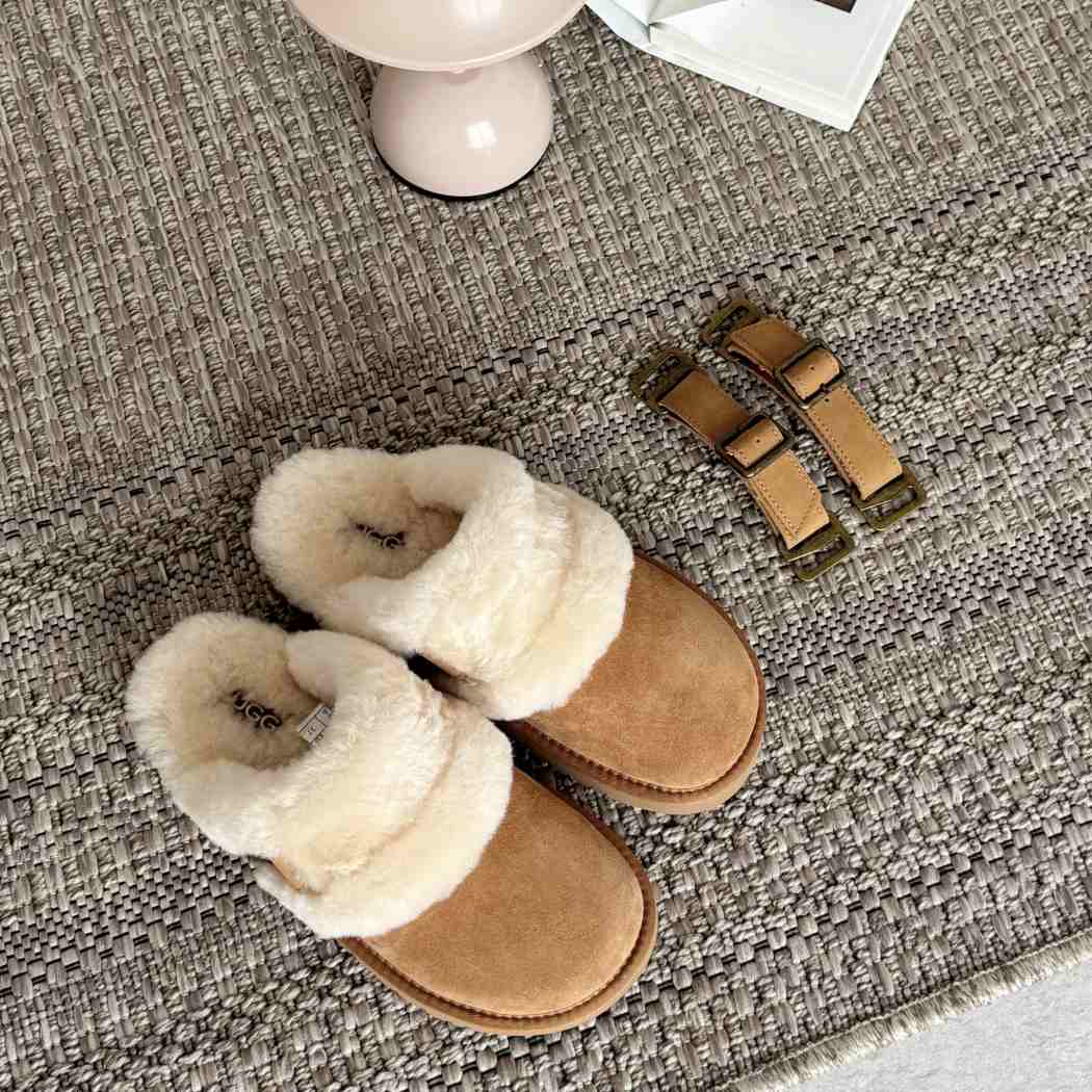 AUSTRALIAN SHEPHERD® Sheepskin Wool Buckle Clogs Brenza Slippers AS 2148