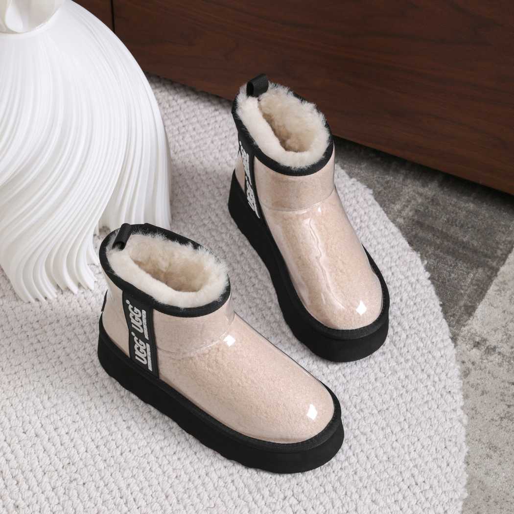 AUSTRALIAN SHEPHERD® UGG Boots Women Clear Waterproof Shearling Coated Classic Platform AS 3042