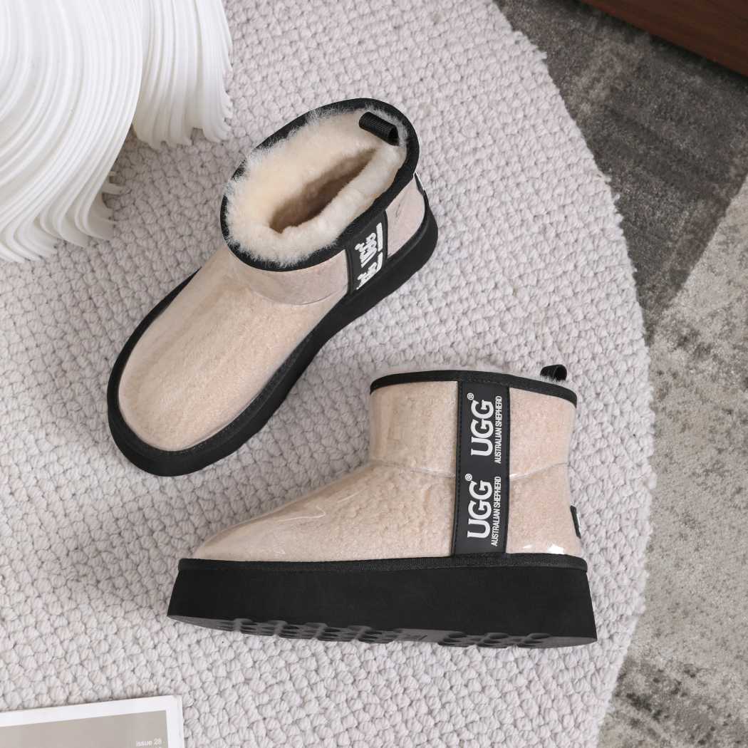 AUSTRALIAN SHEPHERD® UGG Boots Women Clear Waterproof Shearling Coated Classic Platform AS 3042