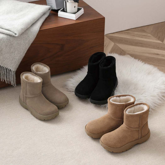 AUSTRALIAN SHEPHERD® UGG Boots Sheepskin Wool Mid Calf Chunky Short Classic Salma AS 3071