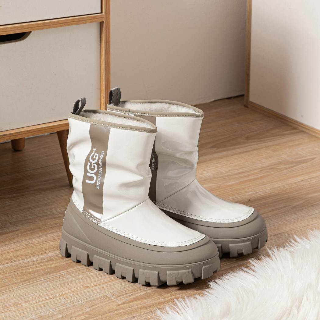 AUSTRALIAN SHEPHERD® UGG Boots Women Sheepskin Wool Waterproof Chunky Wren AS 3072