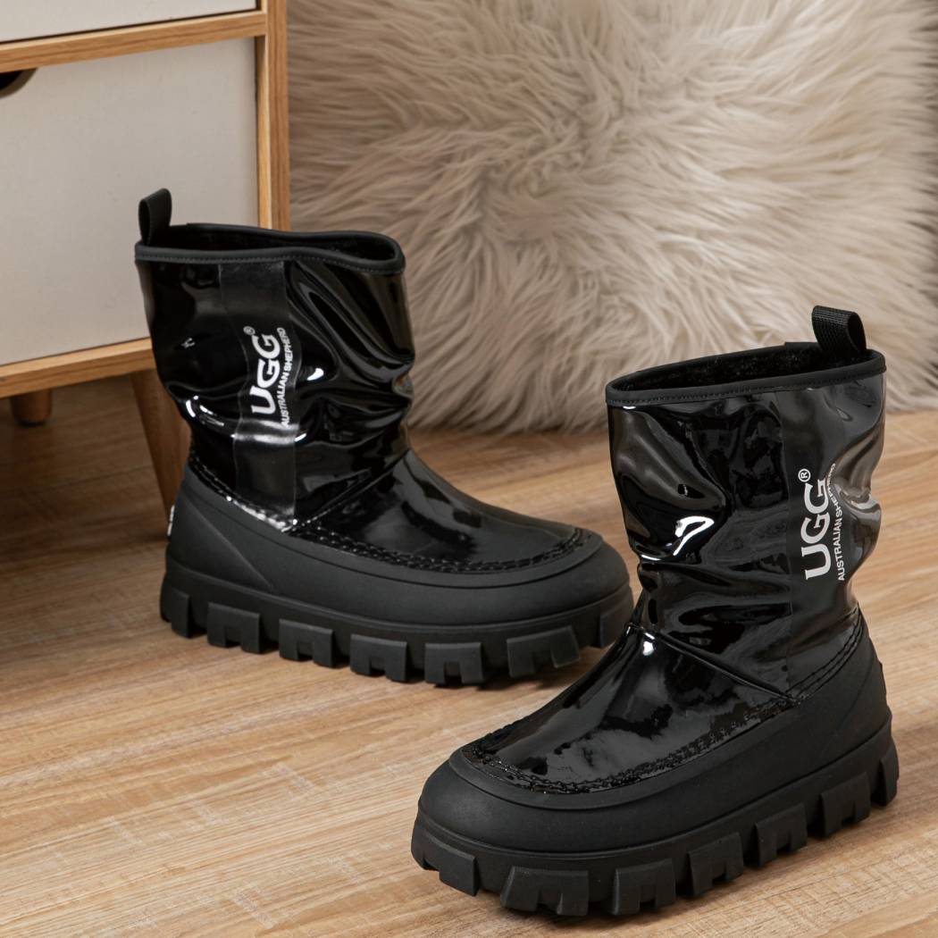 AUSTRALIAN SHEPHERD® UGG Boots Women Sheepskin Wool Waterproof Chunky Wren AS 3072