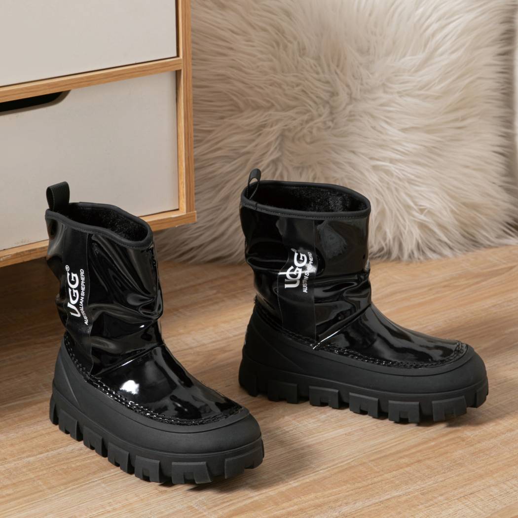 AUSTRALIAN SHEPHERD® UGG Boots Women Sheepskin Wool Waterproof Chunky Wren AS 3072