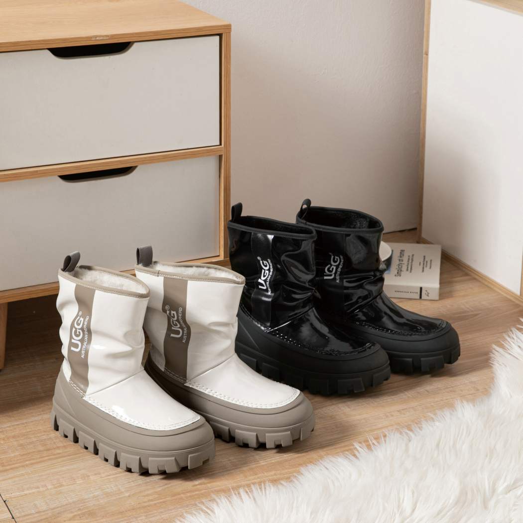 AUSTRALIAN SHEPHERD® UGG Boots Women Sheepskin Wool Waterproof Chunky Wren AS 3072