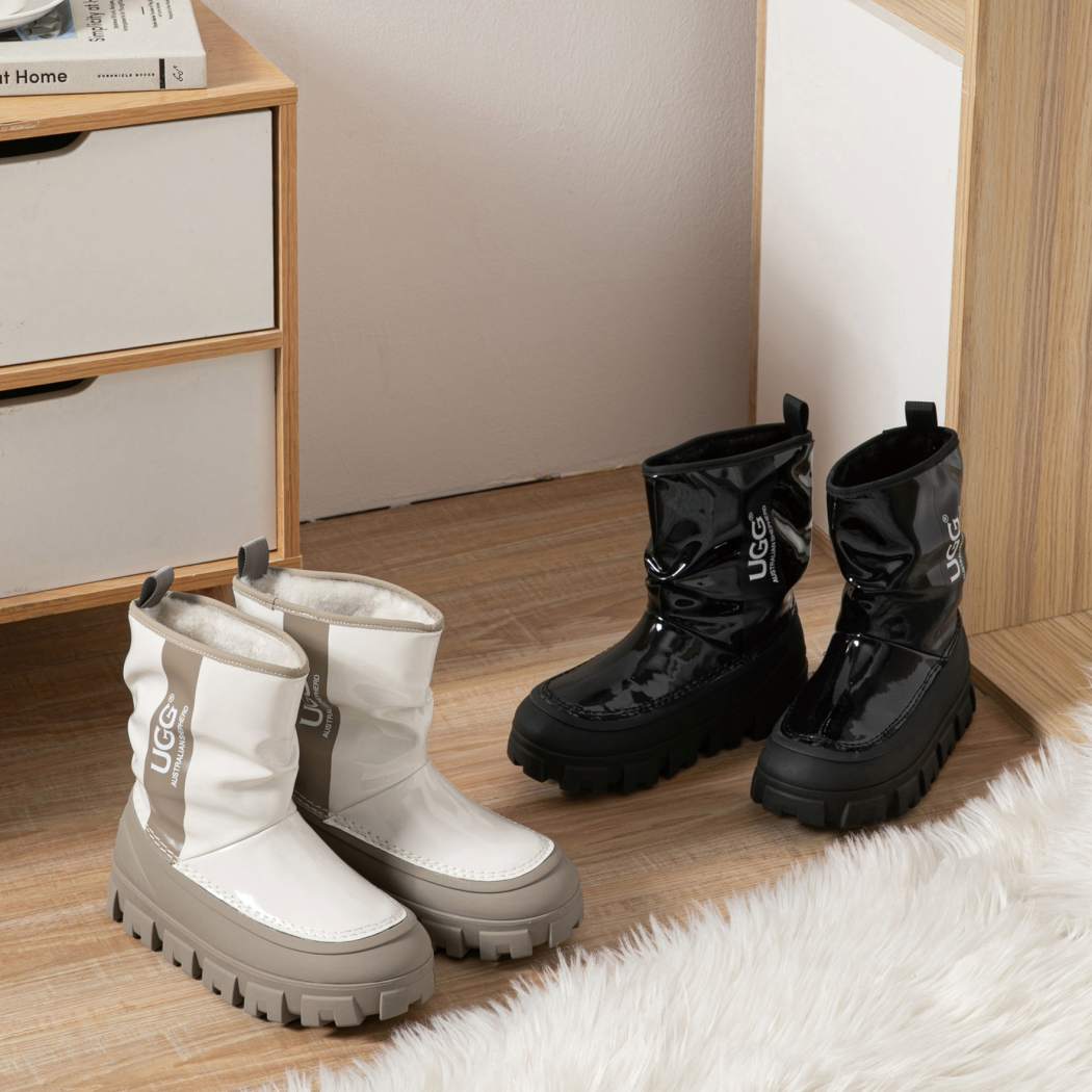 AUSTRALIAN SHEPHERD® UGG Boots Women Sheepskin Wool Waterproof Chunky Wren AS 3072