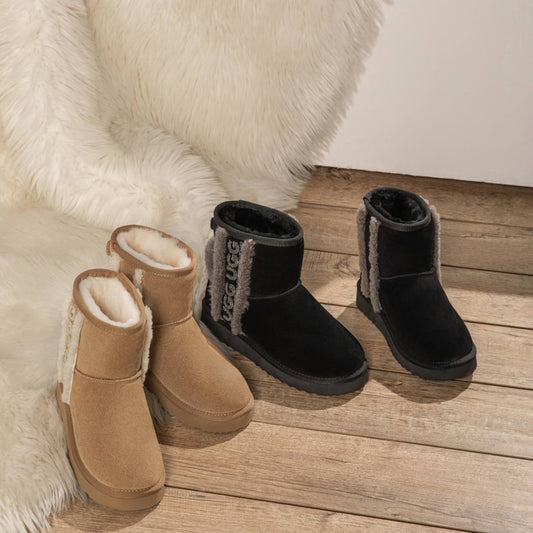 AUSTRALIAN SHEPHERD® UGG Boots Sheepskin Wool Shearling Lined Ankle Mini Darby AS 3078