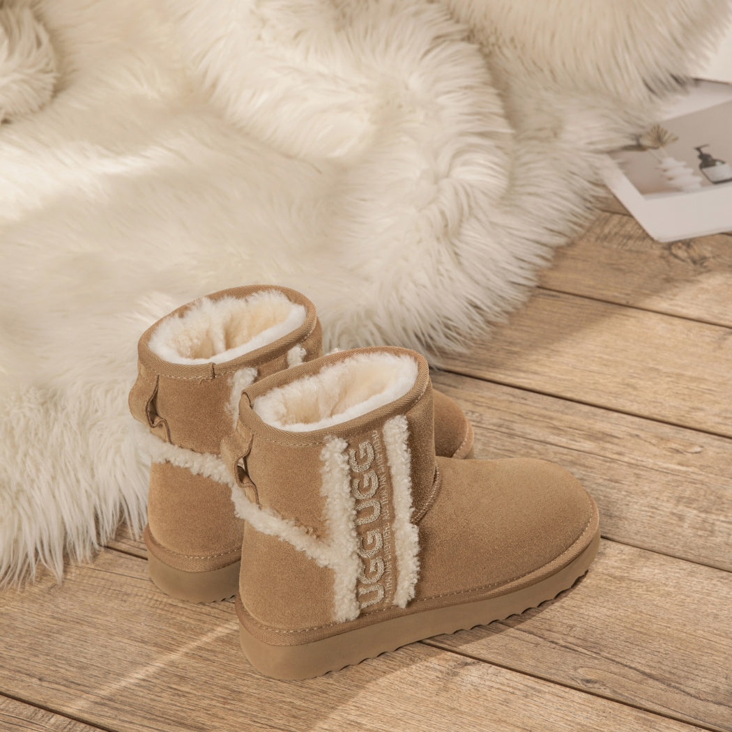 AUSTRALIAN SHEPHERD® UGG Boots Sheepskin Wool Shearling Lined Ankle Mini Darby AS 3078