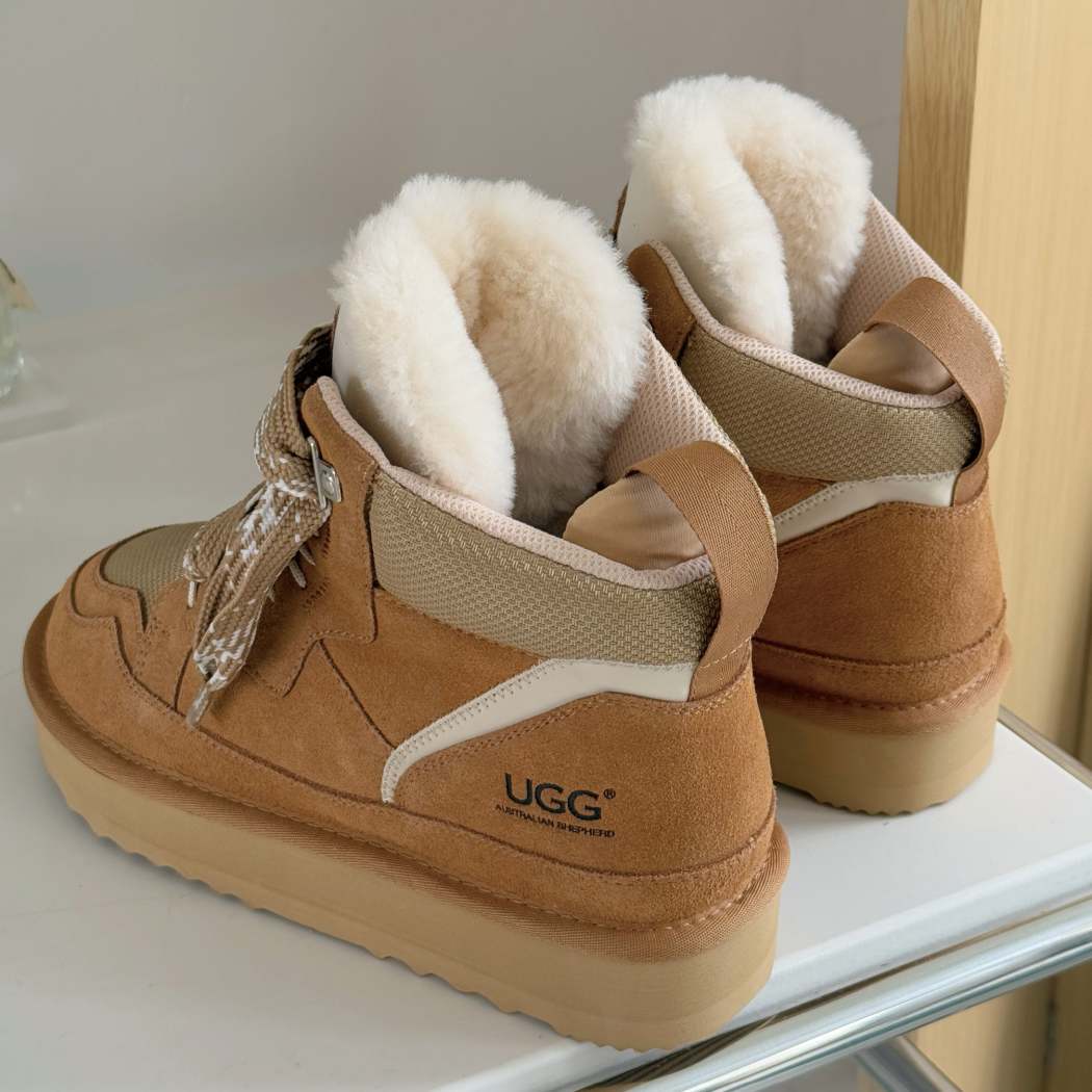 AUSTRALIAN SHEPHERD® Samir Lace-Up Ankle Platform Boots AS 3091