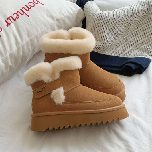 AUSTRALIAN SHEPHERD® UGG Boots Sheepskin Wool Shearling Platform Bynnie AS 3094
