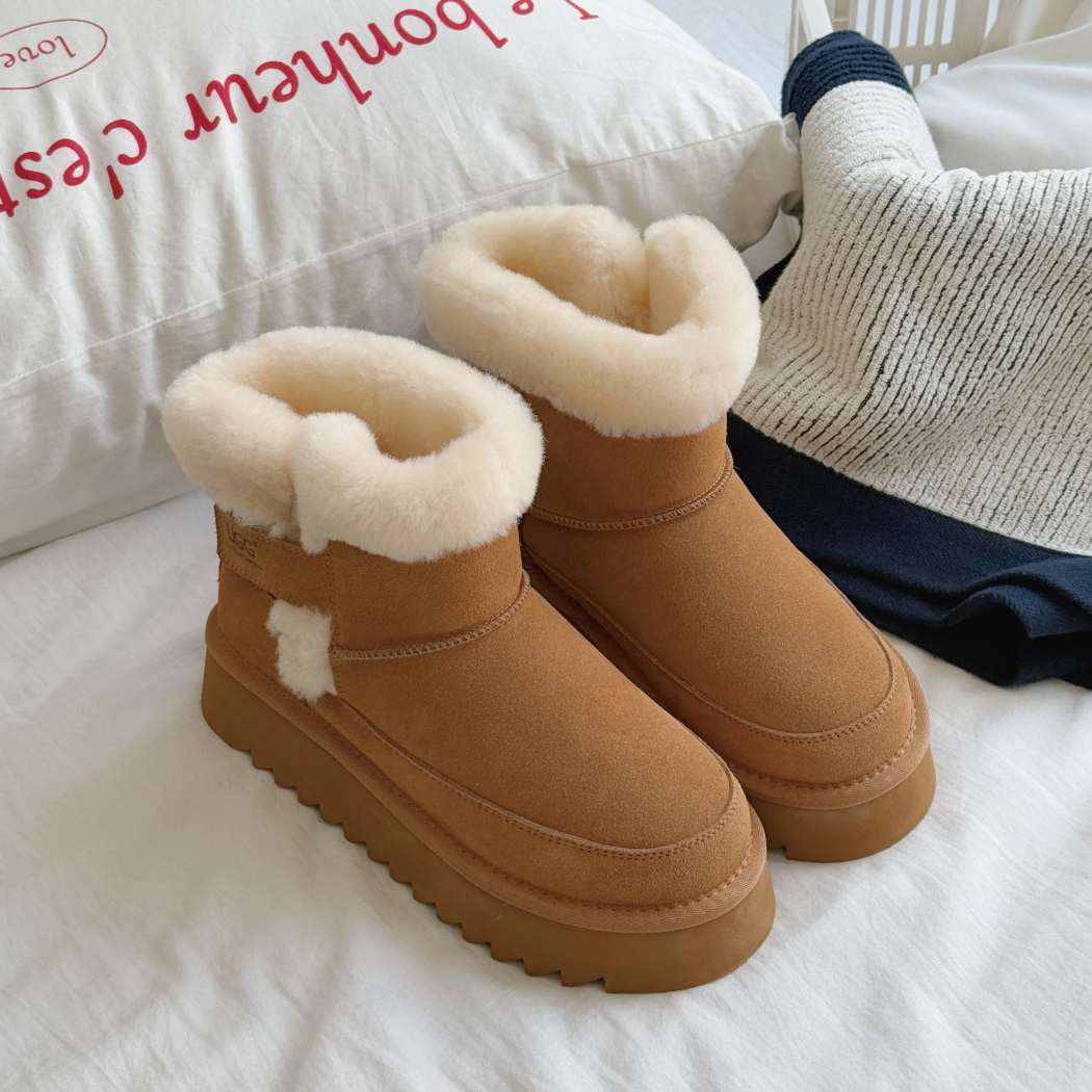AUSTRALIAN SHEPHERD® UGG Boots Sheepskin Wool Shearling Platform Bynnie AS 3094