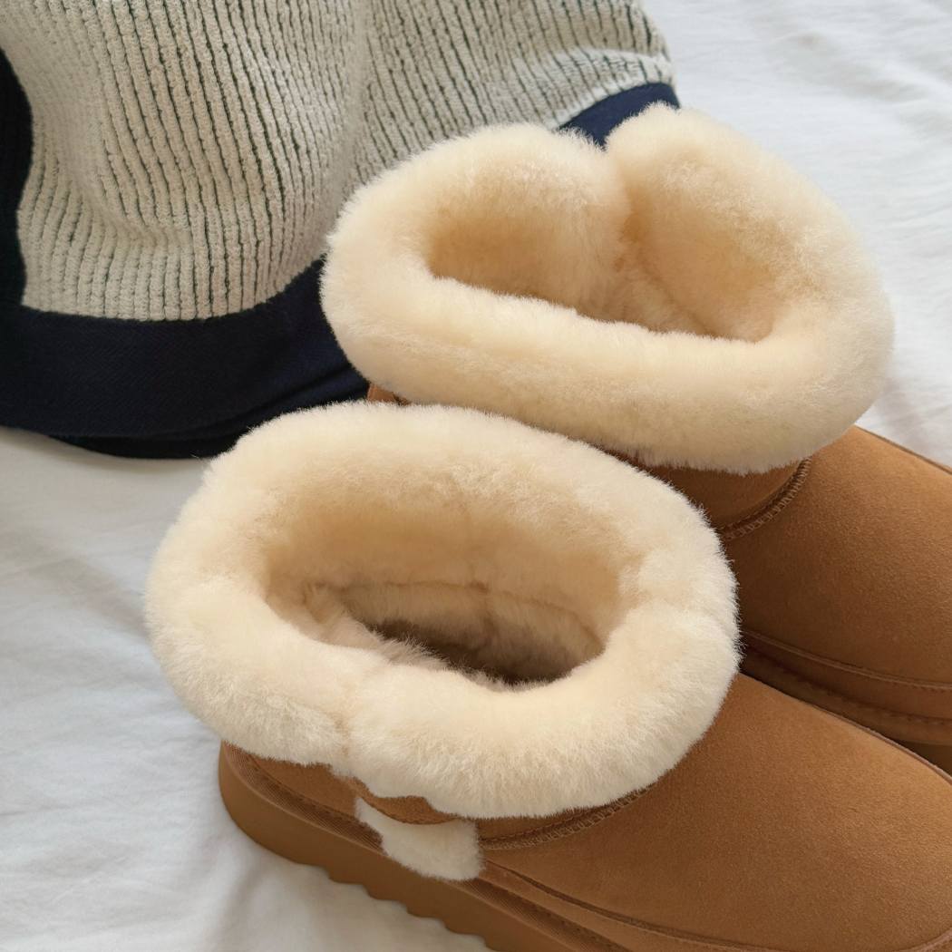 AUSTRALIAN SHEPHERD® UGG Boots Sheepskin Wool Shearling Platform Bynnie AS 3094