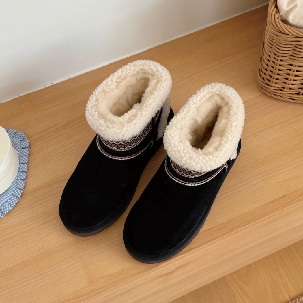 AUSTRALIAN SHEPHERD® UGG Boots Sheepskin Wool Shearling Knitted Mini 3096