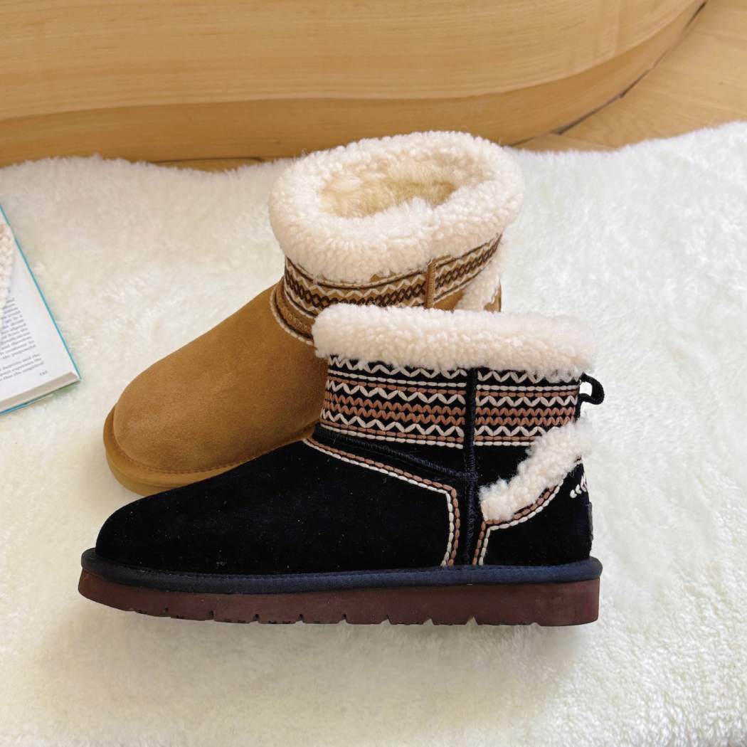 AUSTRALIAN SHEPHERD® UGG Boots Sheepskin Wool Shearling Knitted Mini 3096